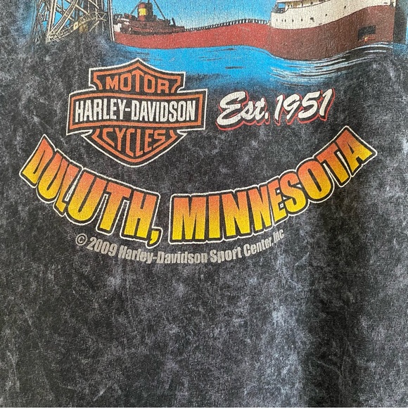 2009 Harley Davidson Duluth Minnesota Yosemite Sam t-shirt, black wash,XL - Picture 8 of 11